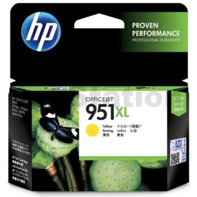 HP 951XL Genuine Yellow High Yield Inkjet Cartridge CN048AA - 1,500 Pages