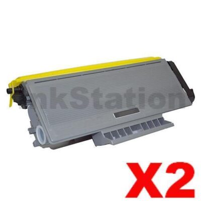 2 x Brother TN-3290 Black Compatible High Yield Toner Cartridge - 8,000 pages