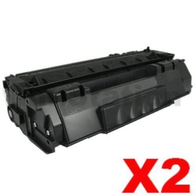 2 x Canon CART-308 Black Compatible Toner Cartridge 2,500 Pages