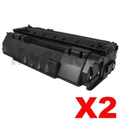 2 x Canon CART-308II  Black Compatible Toner Cartridge 6,000 Pages