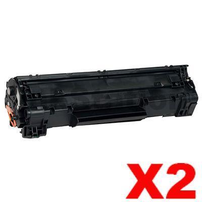 2 x Canon CART-312 Black Compatible Toner Cartridge 2,000 Pages(Extra High Capacity)