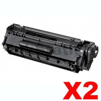 2 x Canon FX-9 Black Compatible Toner Cartridge - 2,000 pages