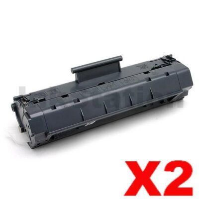 2 x HP C4092A (92A) Compatible Black Toner Cartridge - 2,500 Pages