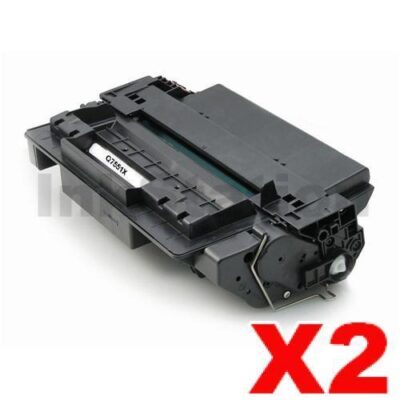 2 x HP Q7551X (51X) Compatible Black Toner Cartridge - 13,000 Pages