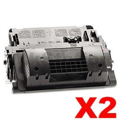 2 x HP CE390X (90X) Compatible Black High Yield Toner Cartridge - 24,000 Pages