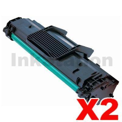 2 x Compatible Samsung  ML-1640 (MLT-D108S 108) Toner Cartridge SU785A - 1,500 pages