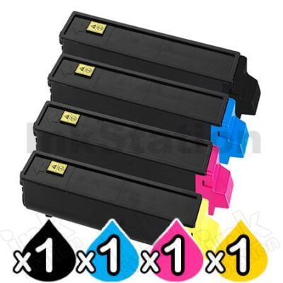 4 Pack Non-Genuine TK-554 Toner Cartridges For Kyocera FS-C5200DN [1BK,1C,1M,1Y]