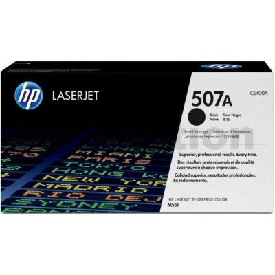 HP CE400A (507A) Genuine Black Toner Cartridge - 5,500 Pages