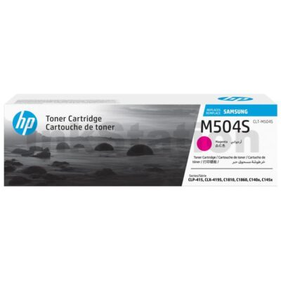 Genuine Samsung CLP415N CLP415NW CLX4195FW CLX4195FN Magenta Toner Cartridge SU294A - 1,800 pages [CLT-M504S M504S]