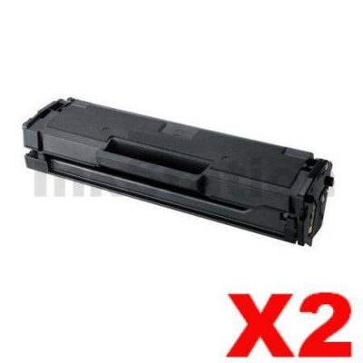 2 x Samsung ML2160/2165W, SCX3405F/FW (MLT-D101S 101) Compatible Black Toner Cartridge SU698A - 1,500 pages