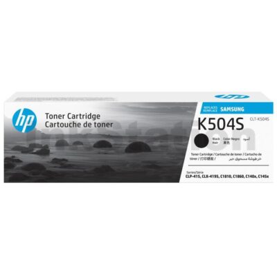 Genuine Samsung CLP415N CLP415NW CLX4195FW CLX4195FN Black Toner Cartridge SU160A - 2,500 pages [CLT-K504S K504]