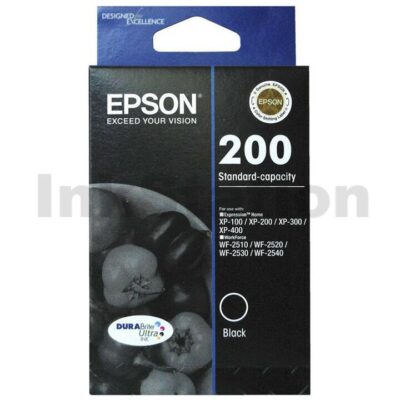 Epson 200 (C13T200192) Genuine Black Inkjet Cartridge - 175 pages