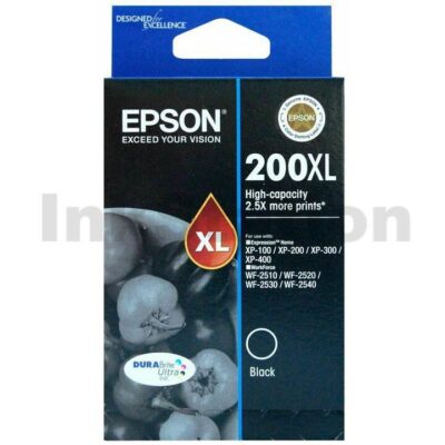 Epson 200XL (C13T201192) Genuine Black High Yield Inkjet Cartridge - 500 pages