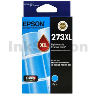 Epson 273XL Genuine Cyan High Yield Ink Cartridge [C13T275292] - 650 pages
