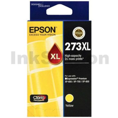 Epson 273XL Genuine Yellow High Yield Ink Cartridge [C13T275492] - 650 pages