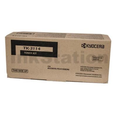 1 x Genuine Kyocera TK-3114 Black Toner Kit FS-4100DN - 15,500 pages