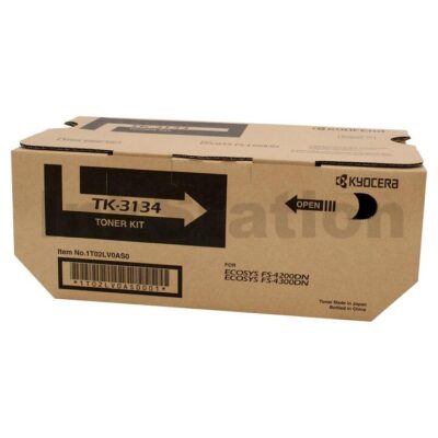 1 x Genuine Kyocera TK-3134 Black Toner Kit FS-4200DN, FS-4300DN - 25,000 pages
