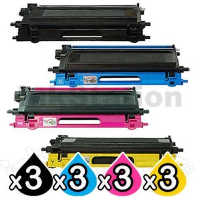 3 sets of 4-Pack Brother TN-240 Compatible Toner Combo [3BK,3C,3M,3Y]