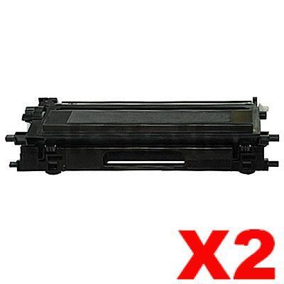 2 x Brother TN-240BK Compatible Black Toner Cartridge - 2,200 pages