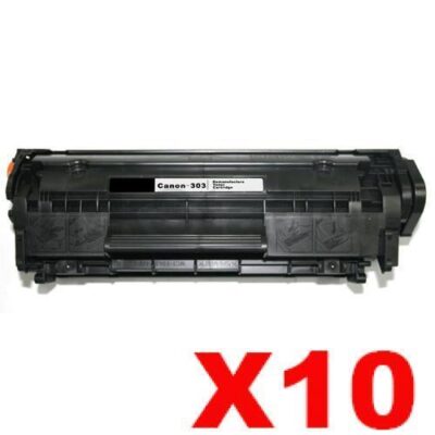 10 x Canon CART-303 Black Compatible Toner Cartridge 2,000 Pages