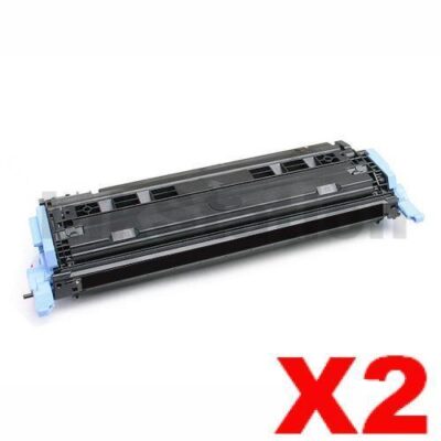 2 x Canon LBP5000 LBP5100 (CART-307BK) Compatible Black Toner Cartridge - 2,500 Pages