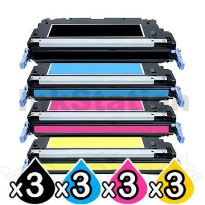 3 sets of 4 Pack Compatible Canon MF8450C (CART-317B,C,M,Y) Toner Cartridges