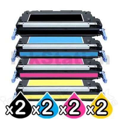 2 sets of 4 Pack Compatible Canon MF8450C (CART-317B,C,M,Y) Toner Cartridges