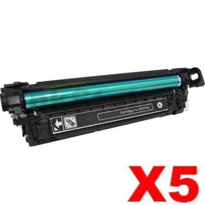 5 x Compatible Canon Black High Yield Toner Cartridge (CART-323BKII) - 10,000 pages