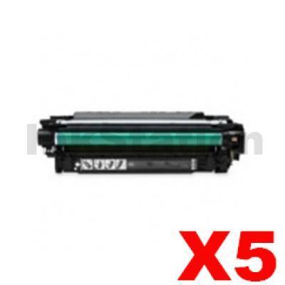 5 x Canon LBP 7018C (CART-329BK) Compatible Black Toner Cartridge - 1,200 Pages