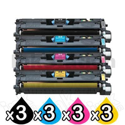 3 sets of 4-Pack Compatible Laser Toner Cartridge Combo for Canon LBP 2410