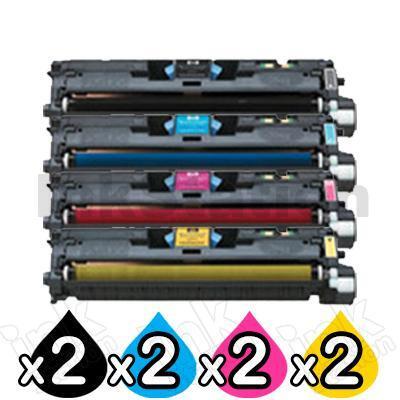 2 sets of 4-Pack Compatible Laser Toner Cartridge Combo for Canon LBP 2410