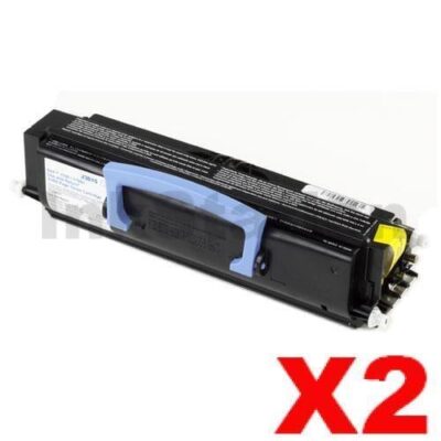 2 x Dell 1720 Black (High Yield) Compatible Laser Toner Cartridge - 6,000 pages