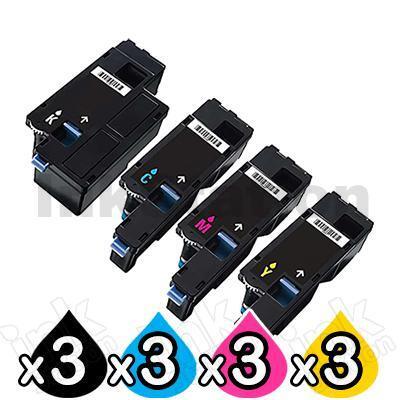 3 sets of 4-Pack Compatible Dell 1250c,1350cnw,1355cn,1355cnw, C1760nw, C1765nf, C1765nfw Toner Cartridge Set [3BK,3C,3M,3Y]