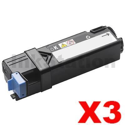 3 x Dell 1320 / 1320C / 1320CN Black Compatible laser - 2,000 pages
