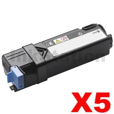 5 x Dell 2150CN,2150CDN,2155CN,2155CDN  Black Compatible Toner - 3,000 pages