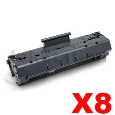 8 x HP C4092A (92A) Compatible Black Toner Cartridge - 2,500 Pages