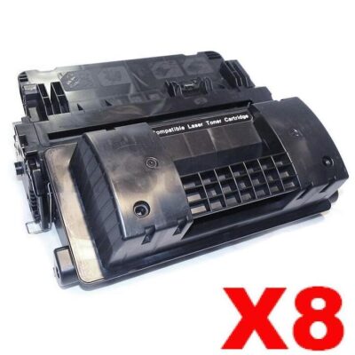 8 x HP CC364X (64X) Compatible Black High Yield Toner Cartridge - 24,000 Pages