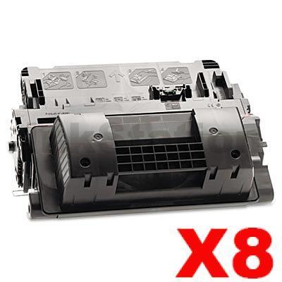8 x HP CE390X (90X)  Compatible Black High Yield Toner Cartridge - 24,000 Pages