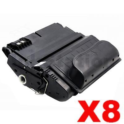 8 x HP Q1338A (38A) Compatible Black Toner Cartridge - 12,000 Pages