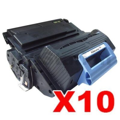 10 x HP Q5945A (45A) Compatible Black Toner Cartridge - 18,000 Pages