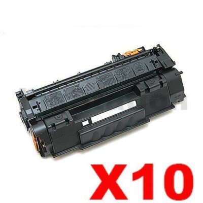 10 x HP Q5949A (49A) Compatible Black Toner Cartridge - 2,500 Pages