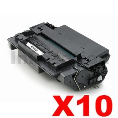 10 x HP Q7551X (51X) Compatible Black Toner Cartridge - 13,000 Pages