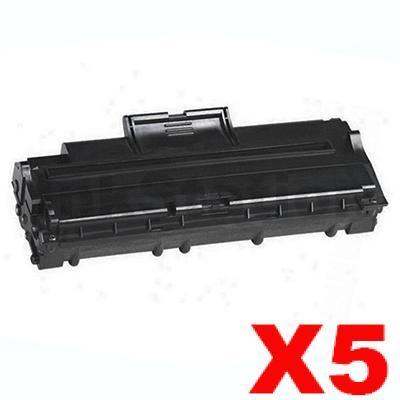 5 x Compatible Samsung ML-1210D3 Black Toner Cartridge - 3,000pages