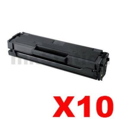 10 x Samsung ML2160/2165W, SCX3405F/FW (MLT-D101S 101) Compatible Black Toner Cartridge SU698A - 1,500 pages