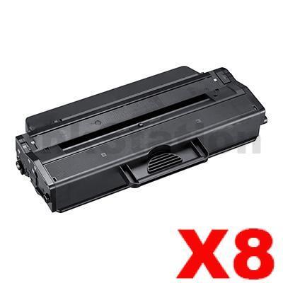 8 x Compatible Samsung ML2950ND, SCX4729ND (MLT-D103L 103) Black High Yield Toner Cartridge SU718A - 2,500 pages