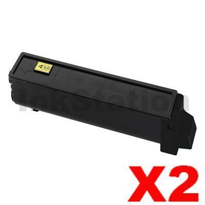 2 x Non-Genuine TK-544K Black Toner Cartridge For Kyocera FS-C5100DN - 5,000 pages