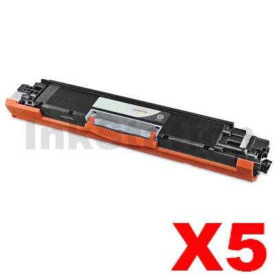 5 x HP CE310A (126A) Compatible Black Toner Cartridge  - 1,200 Pages