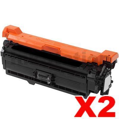2 x HP CE400X (507X) Compatible Black Toner Cartridge - 11,000 Pages