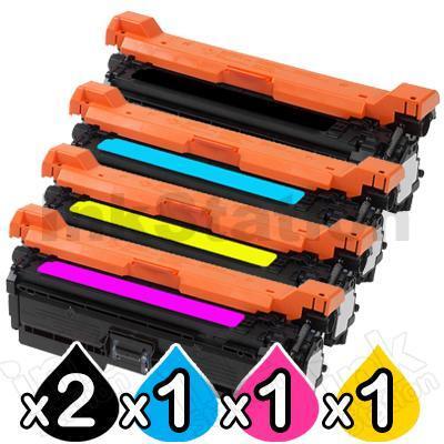 5 Pack HP CE400X-CE403A (507X/507A) Compatible Toner Cartridges [2BK,1C,1M,1Y]