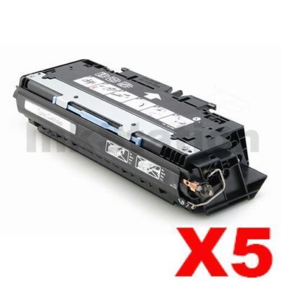 5 x HP Q2670A (308A) Compatible Black Toner Cartridge - 6,000 Pages